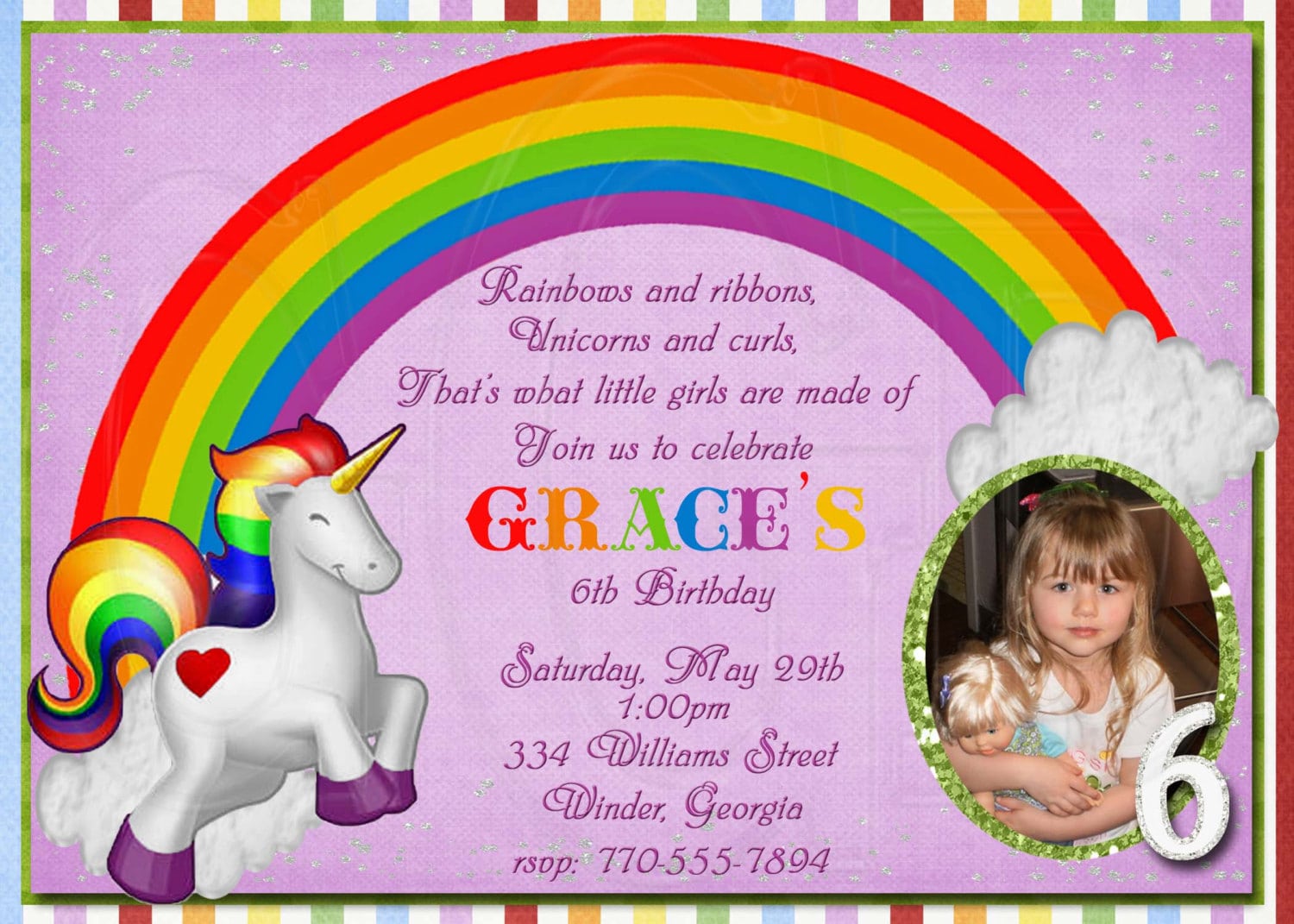 Doc    Rainbow Birthday Invitations â 17 Best Ideas About Rainbow
